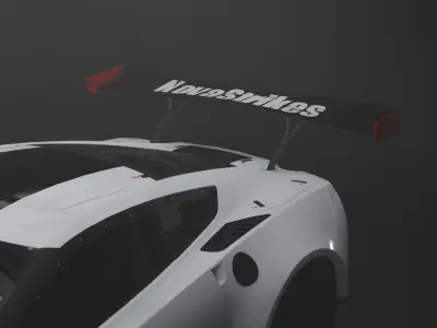 Corvette C8 3D Model High Poly Textured Blender Ready FBX OBJ 3D model