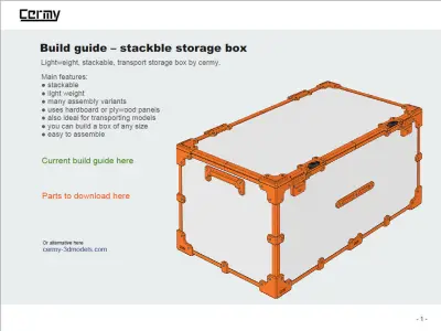 Variable Storage Stackable Box 3D print model