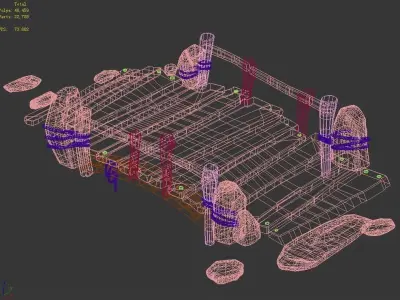 Game Wood Build - Bridge 05Game Wood Build - Bridge 05 3D model