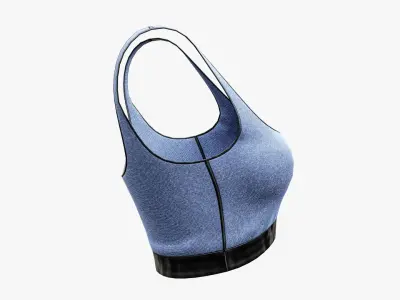 Sport Street Bra Low-poly 3D model