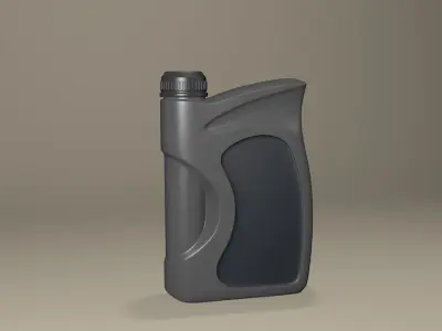 Plastic motor oil container  3D model