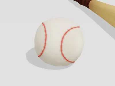 Baseball - Hand Painted 3D model