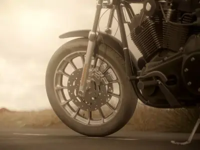 Harley Davidson Dyna from Sons of Anarchy Jax Tellers 3D model