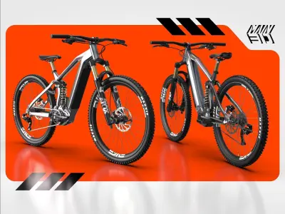 E-BIKE MOUNTAIN - ACTUAL SIZE 3D model