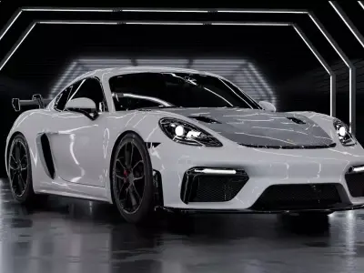 Automotive Garage Style 2 WITHOUT THE CAR 3D model