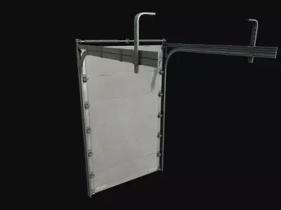 Garage Doors Low-poly 3D model
