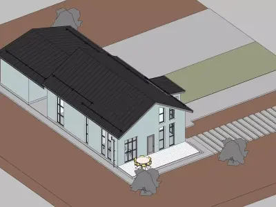 Revit House 03 3D model
