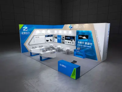 Two wheel car show 3D model