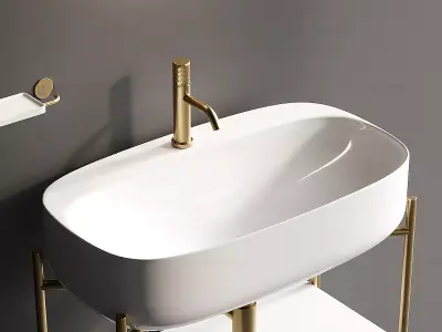 Modern Luxury Bathroom Vanity 3D Mod 3D model
