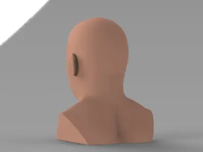 Vin Diesel bust ready for full color 3D printing 3D print model