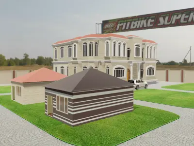 Arabian Villa and Majliss 3D model