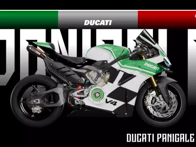 Panigale V4 2025 Tricolore Low-poly 3D model