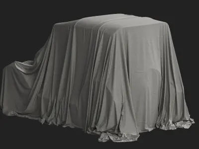 Vintage Car Cover 06 3D model
