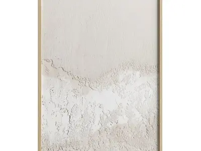 Plaster painting Decomarkt Beige Abstraction N-3-4 3D model