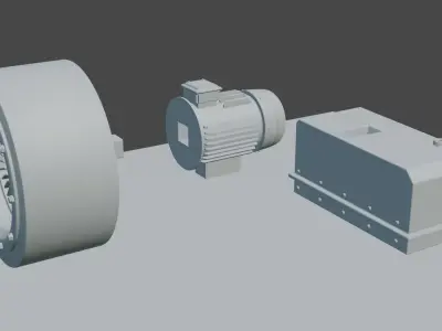 1 64 printable fan exhaust dyno room 3D print model