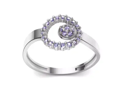Diamond Ring Free 3D print model 4