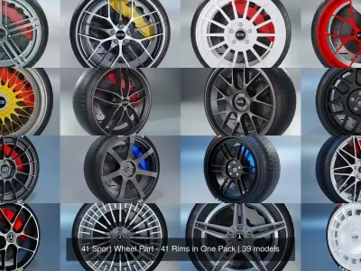 41 Sport Wheel Part - 41 Rims in One Pack