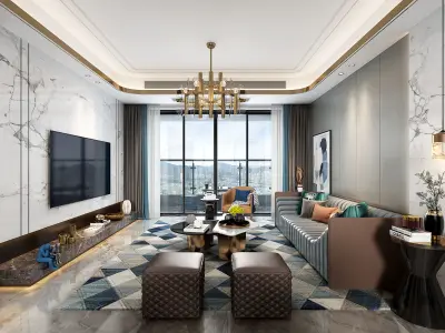 living room  Interior 3D model