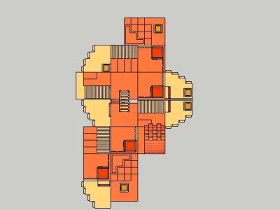 Temple 11 - Cubic Temple 3D model