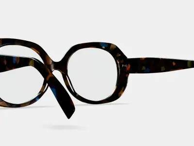 Rosetta Eyeglasses in Amalfi Tortoise 3D model