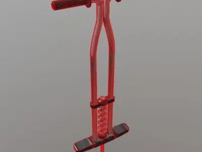 Pogo Stick Low-poly 3D model