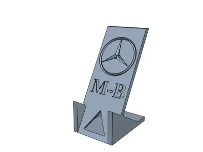 Phone holders cars logo easy print 3D model