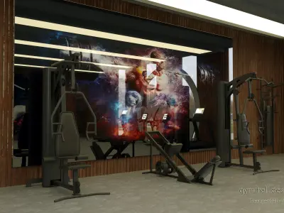 Fitness Gym 3D model 3D model