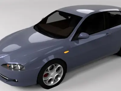 ALFA ROMEO 147 LOWPOLY Low-poly 3D model