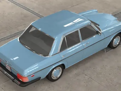 1968-1975 model Mercedes Benz W114 sedan car  3D model