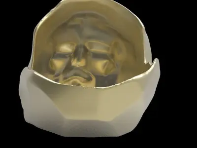 ligth version christ gaudi inspiration ring  3D print model