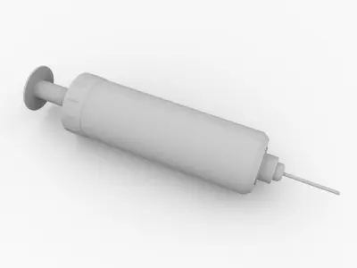 Hand Air Pump v2 3D model