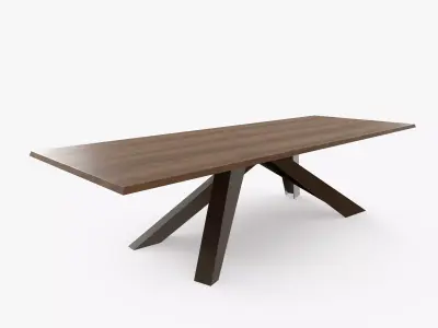 Nonuniform Table Low-poly 3D model