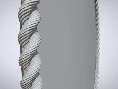 Rope mirror frame 3D print model