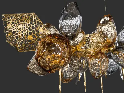 Britannica Chandelier Horizontal-1 3D model