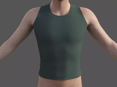 Simple Sport Tank Top Free low-poly 3D model