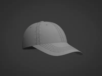 Baseball Hat 3d Model 3D model