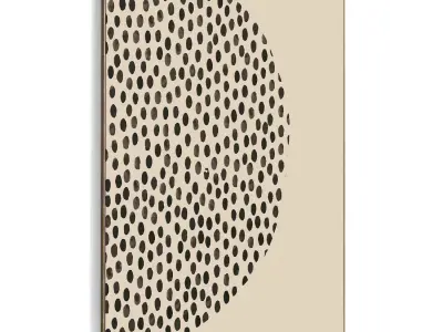 Plaster Two Photo Frame 423 Low-poly 3D model