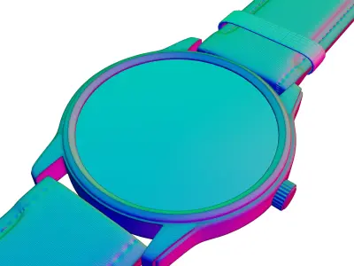 Rose Gold Luxury Watch Model 3D Blender 3D model