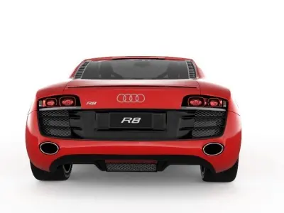 Audi R8 3D Sports Car Luxury vehicle 3D Model 3D model
