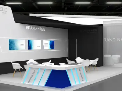 Exhibition Booth Stand stall 3D model 3D model buy