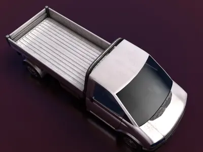 Pickup Van Low-poly 3D model