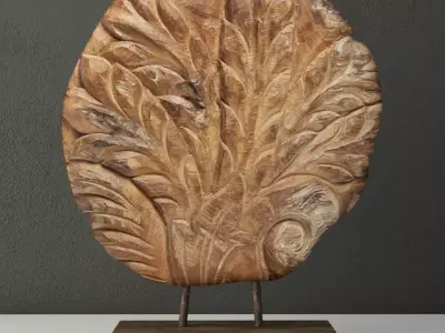 Piece of Wood With a Base by ZARA HOME 3D model