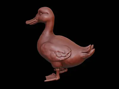 Duck Animal Sculpture 3D print model purchase