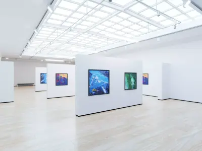 Art Museum Gallery Interior 4 Low-poly 3D model