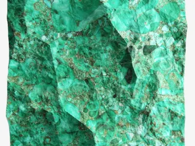 515-RockPanel emerald rock wall art 3D model