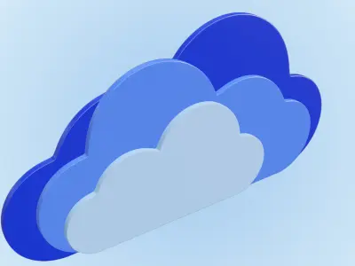 Cartoon Clouds Free 3D model