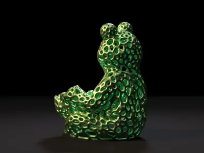 Frog Voronoi 3D print model