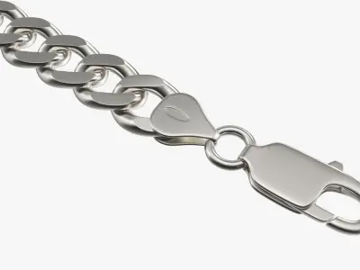 Unlocked chain bracelet 3D model