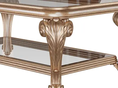 Luxury Louise Coffee table  Low-poly 3D model