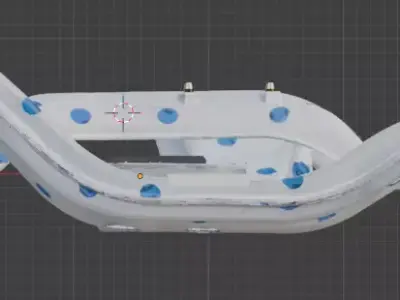 Subaru 5-Speed Transmission Sub-Frame 3D model